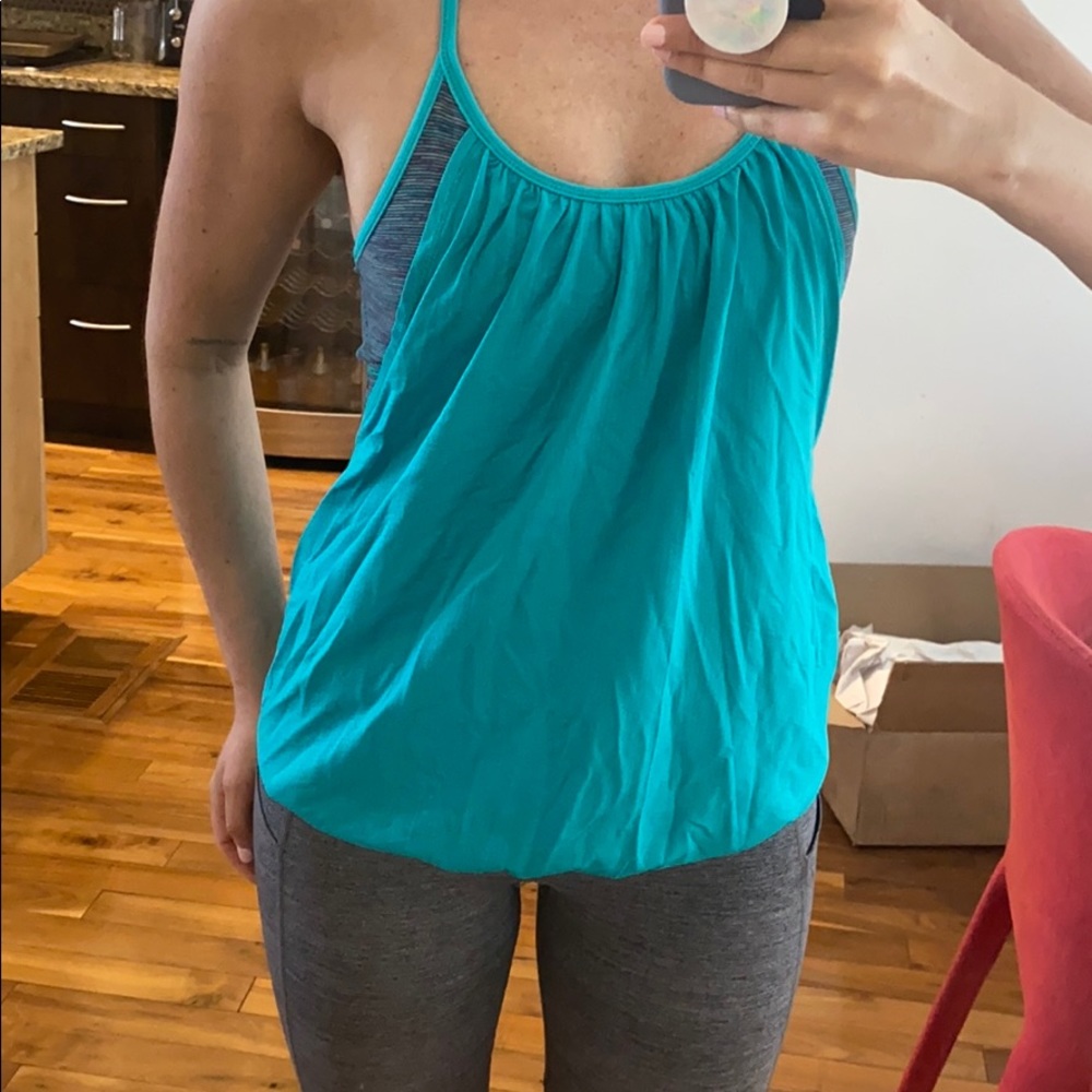 lululemon built in bra racerback top
